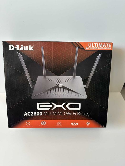 Рутер D-Link DIR-882 EXO AC2600 Wi-Fi 5 (802.11ac) скорост: 800+1733 Mbps