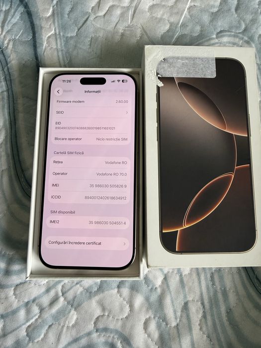 Iphone 16 pro desert ca nou