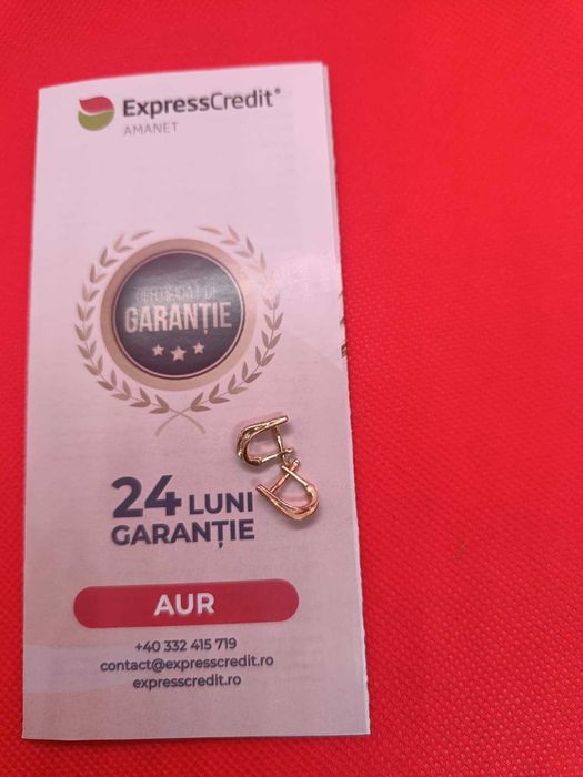 Cercei copii aur 14K 1.88g (Ag16 Moldova b33171.4) - Garantie 2 ani!