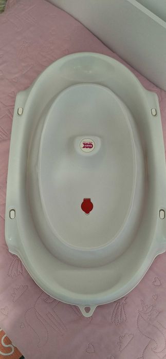 Сгъваема вана за къпане на бебе. Онда, Ok baby. Бяла. Използвана.