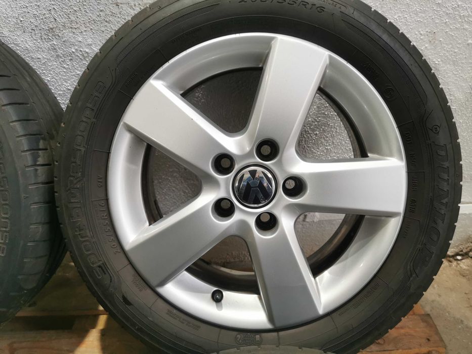 Jante Originale Vw Golf 5 / 6 / 7 R 16 cu anvelope de vara