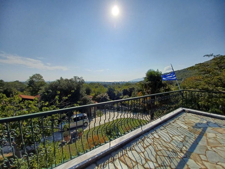 Продава лукс вила с площ 350 м2 и двор 3800 м2 в Стара Врасна, Гърция