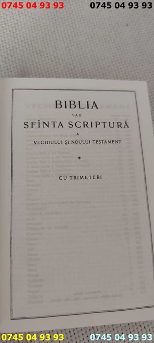 carte carti biblia sau sfanta scriptura ca noua