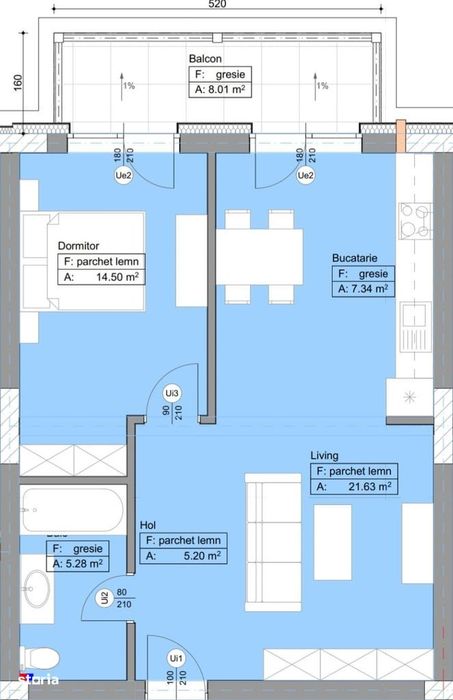 Apartament 2 camere si gradina proprie Selimbar