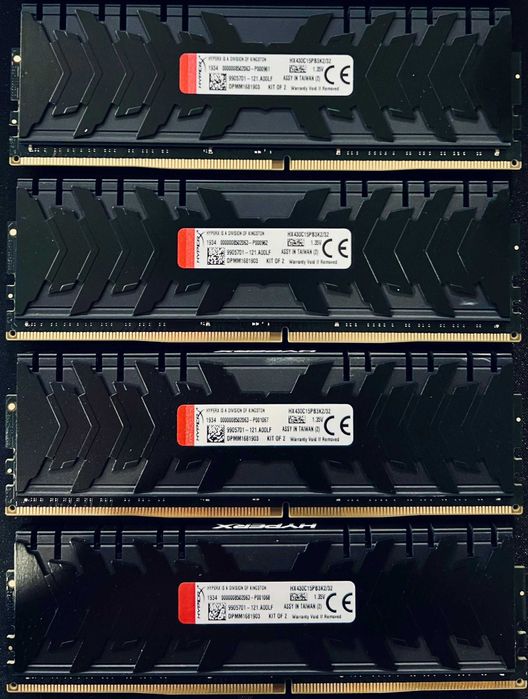 Kit-uri memorii desktop 2 x 16GB Kingston HyperX Fury