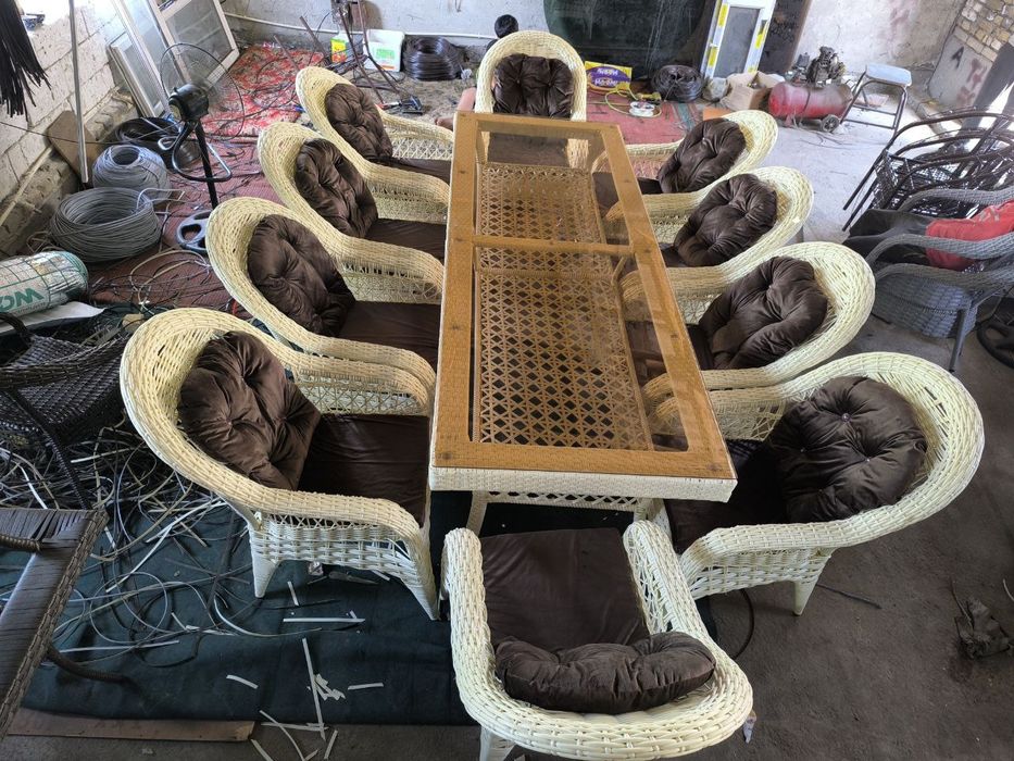 Ротанг тукима стол стуллари ишлаб чикарувчидан