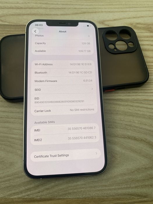 iPhone 12 PRO MAX , 128 GB , 92% Bateria