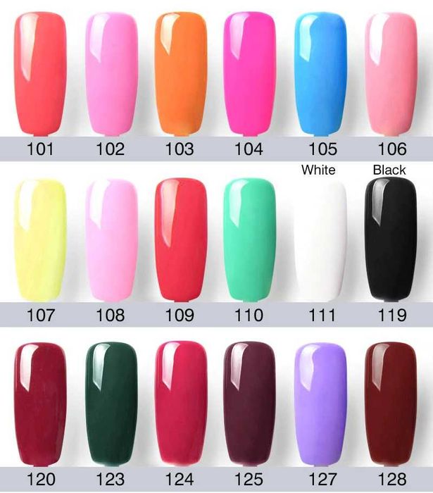 GD COCO Комплект 36 цвята плътен ув/лед гел за маникюр