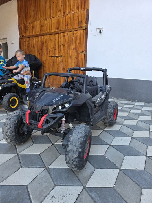 UTV electric copii 2 locuri, 4x4, 24V – lumini, suspensii