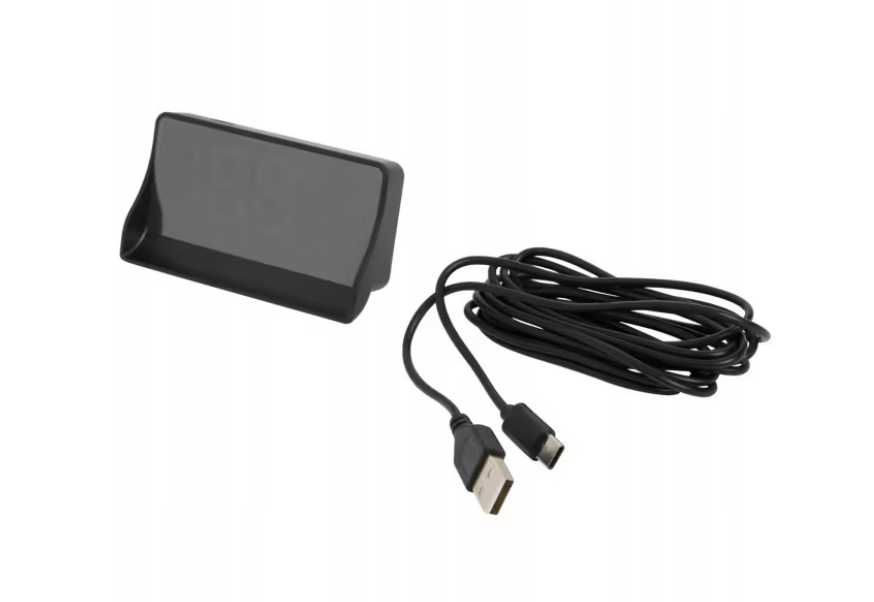 Head-up дисплей за скорост, 9x4см, комплект с USB-C кабел 2м, авто
