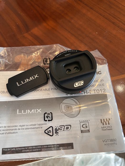 Obiectiv panasonic 12,5mm 3D, nou, nefolosit