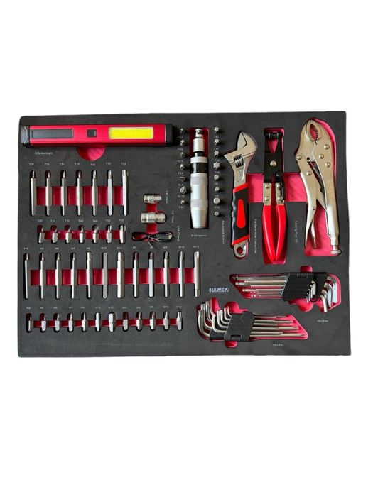 Шкаф-количка с инстументи 261 части HAWEK