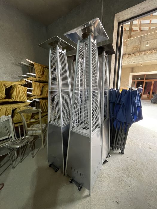 Уличные обогреватели пирамида в два варианта большой и маленький