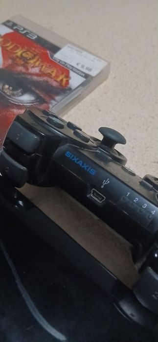 Pachet PS3 Fat MODAT CFW (Mentenanță făcută) + Manetă Sixaxis + 3 Jocuri