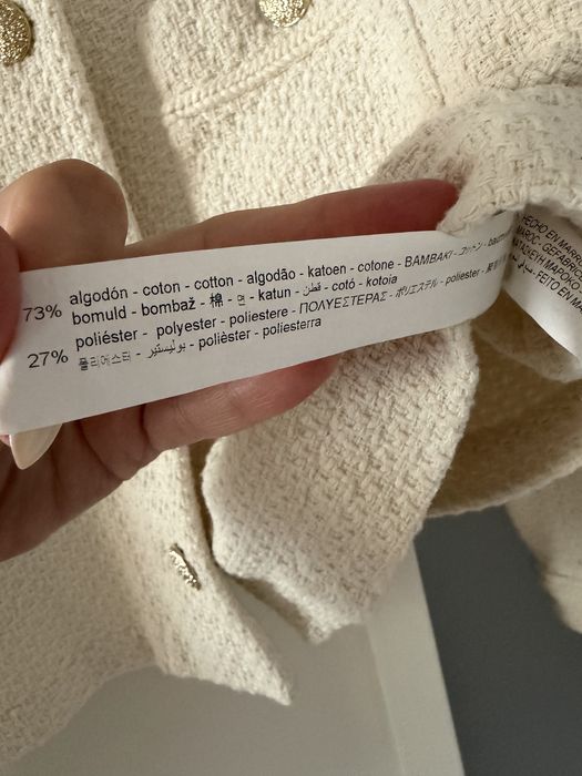 Сако ZARA - екрю, размер L