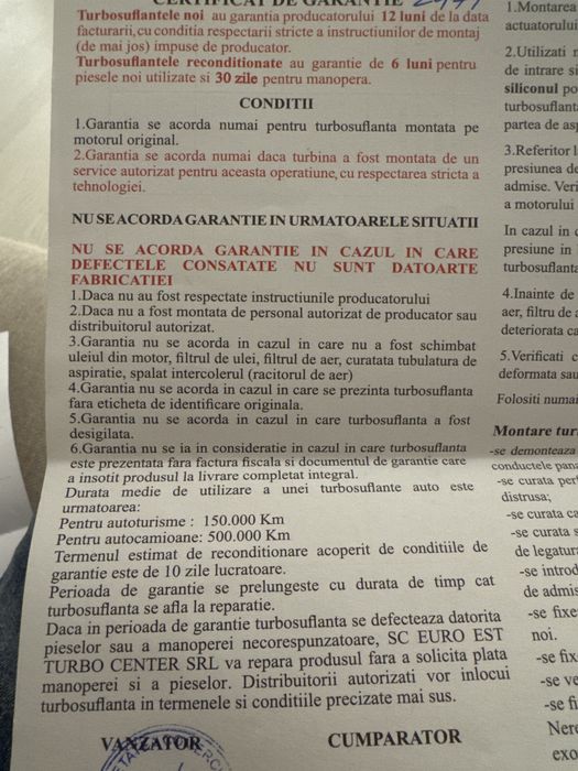 Turbina Bmw G01 3.0I