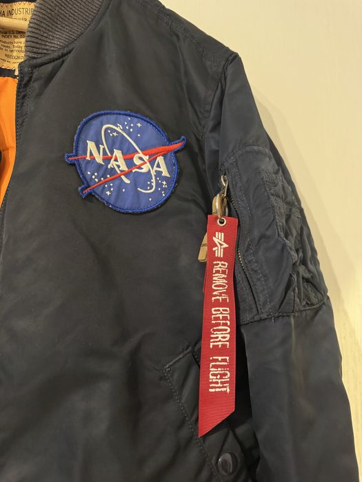 Geaca jacheta bomber Alpha Industries bleumari
