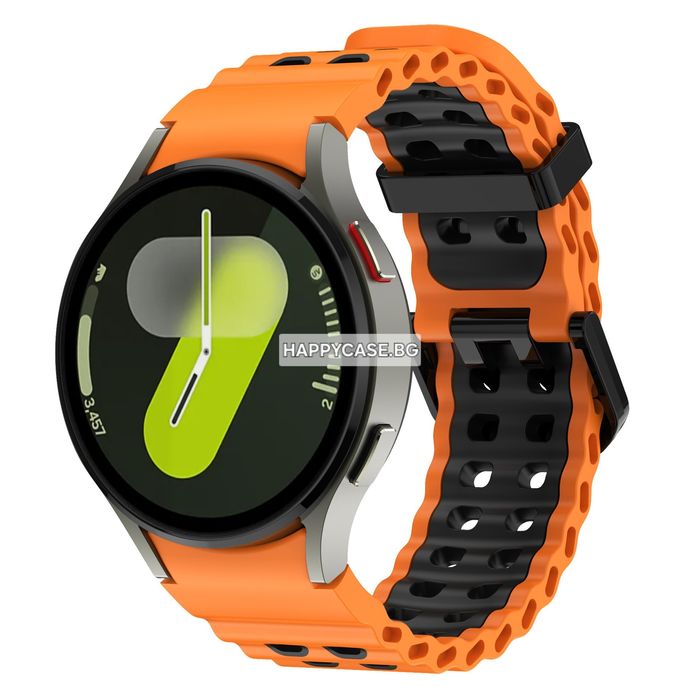 Samsung Galaxy Watch 7 6 5 4 3 / Pro / FE / Classic / MARINE NO GAP Силиконова каишка