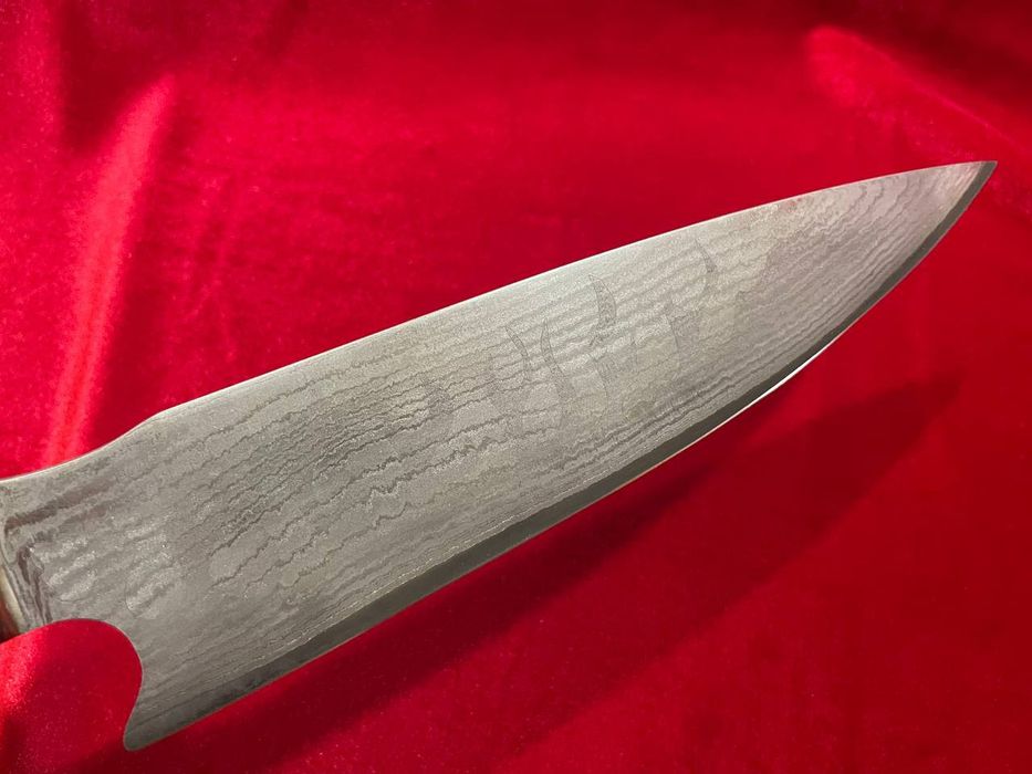 РЪЧНА ИЗРАБОТКА - Damascus VG10 "suminagashi" кухненски нож