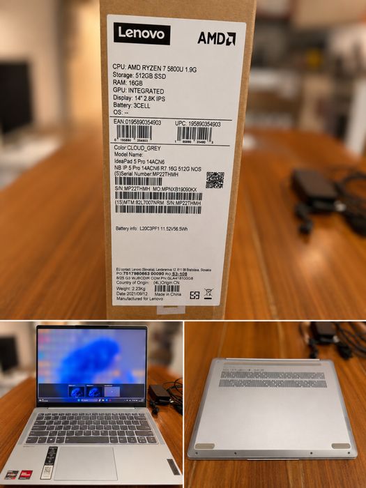 Продавам лаптоп Lenovo IdeaPad 5 PRO - 14ACN6