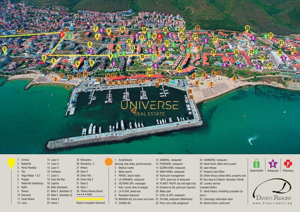 Продава се Двустаен апартамент в к.к. Слънчев бряг - 57 кв.м за 1597 €/кв.м - Снимка #11