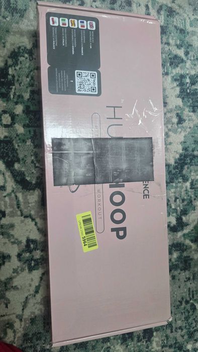 Inel gimnastica, modular, gri/roz, holahoop