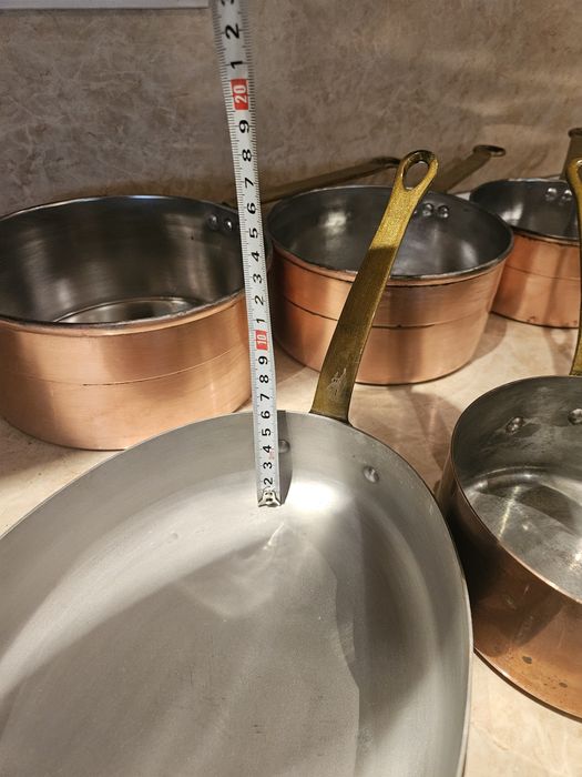 Медни френски касероли тигани