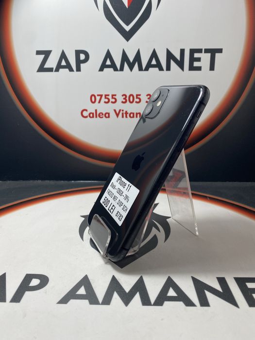 ZAP AMANET Vitan - iPhone 11 - 128GB - Black - 74% baterie - faceid nefunctional