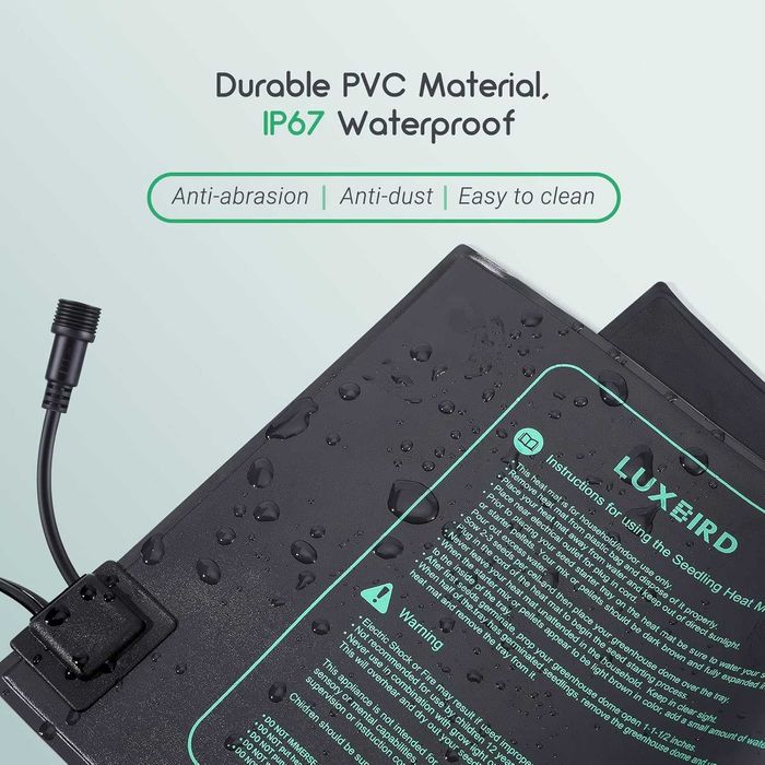 2 броя нагревателни постелки за разсад с цифров термостатен контролер