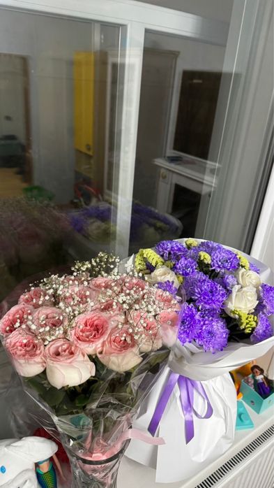 Свежие букеты цветов