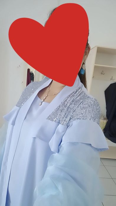 Двойка платье с абайка, б/у