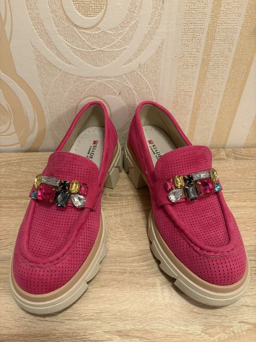 Мокасини  цвят фуксия , номер 41