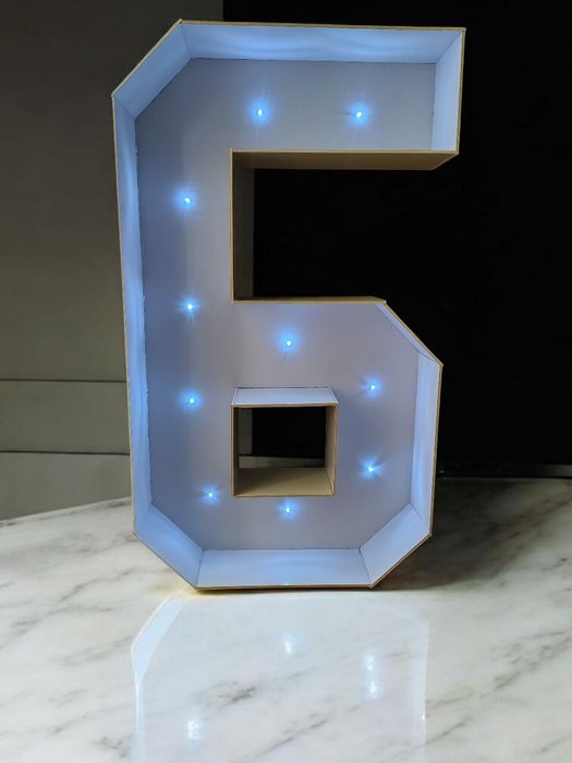 Обемни цифри и букви