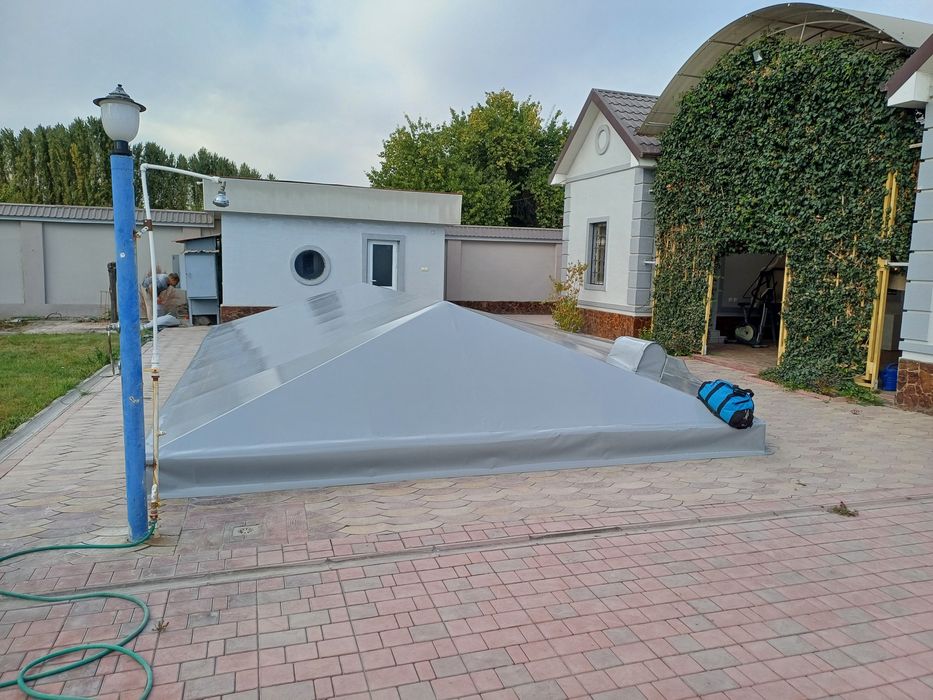 Бассен банер баннер тент bassen baner banner tent установка киламиз
