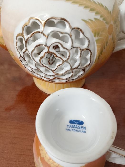 Сервиз чайный с пальмами. "Yamasen"
