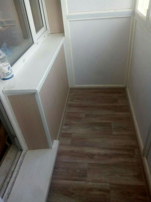 Обшивка стен.Балконы