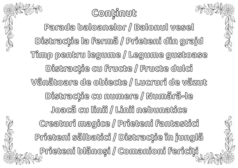 Carte de colorat pentru copii - Digital