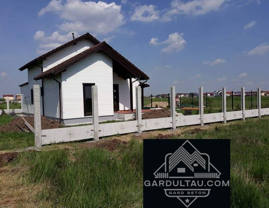 Promotie garduri din beton model Topas placi și stalpi din beton