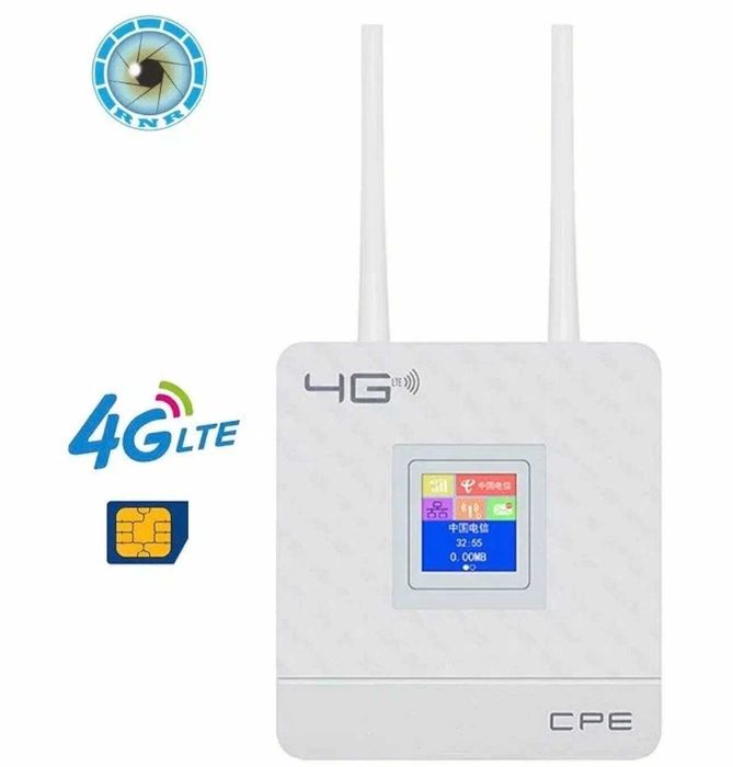 Wi-Fi-роутер с поддержкой сим-карт 4G, LTE, CPE, с двумя антеннами