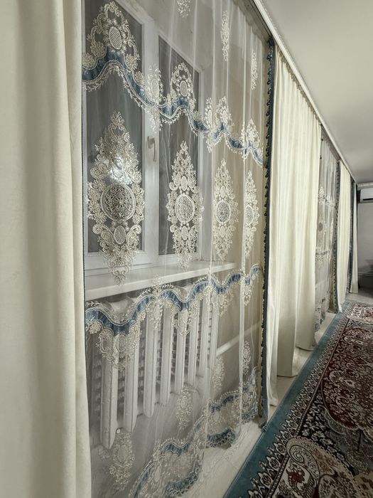 Шторы для зала с тюлю