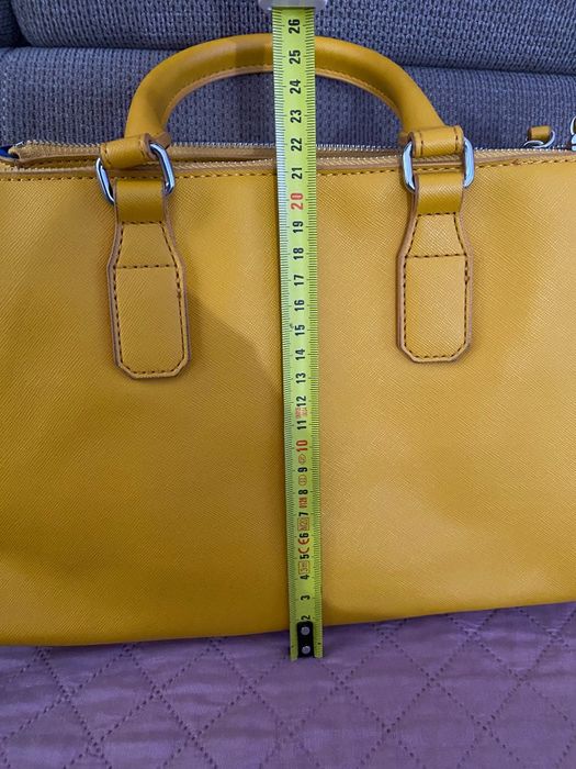 Дамска чанта Mango горчица