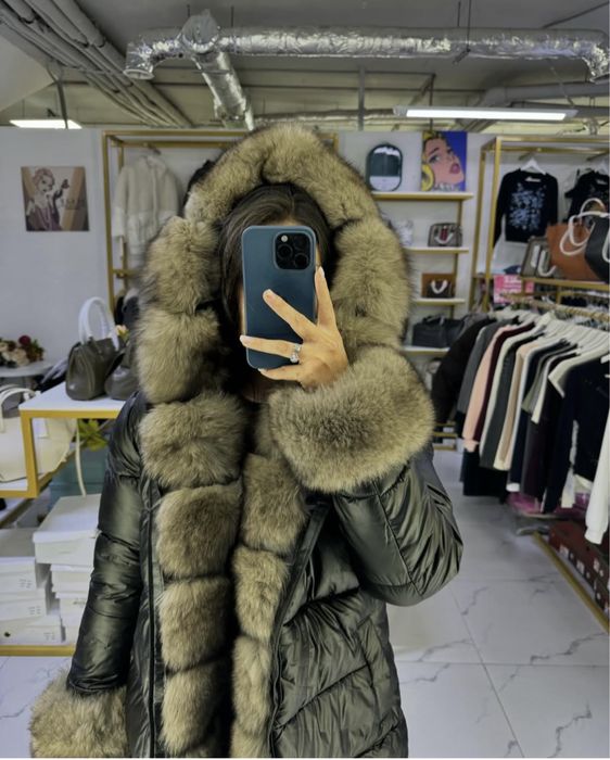 Куртка мех песец