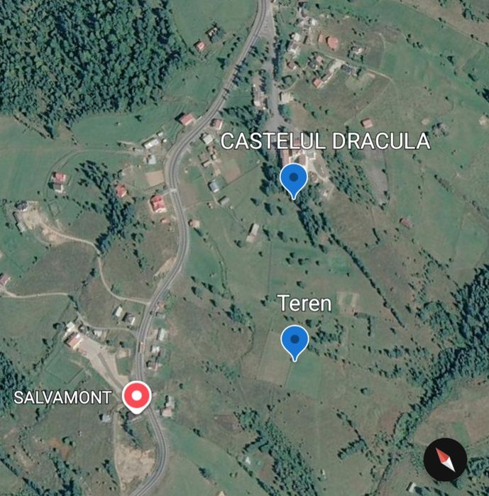 Teren de vânzare  Tihuta, 750mp  lângă Castel Dracula