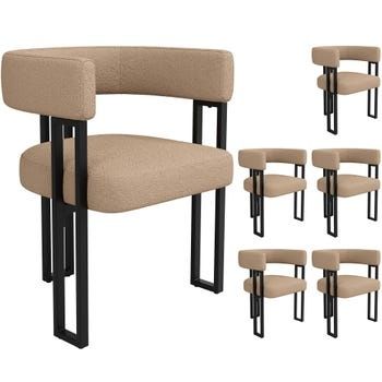 PROMO Set 2x scaun, M-form, cappuccino