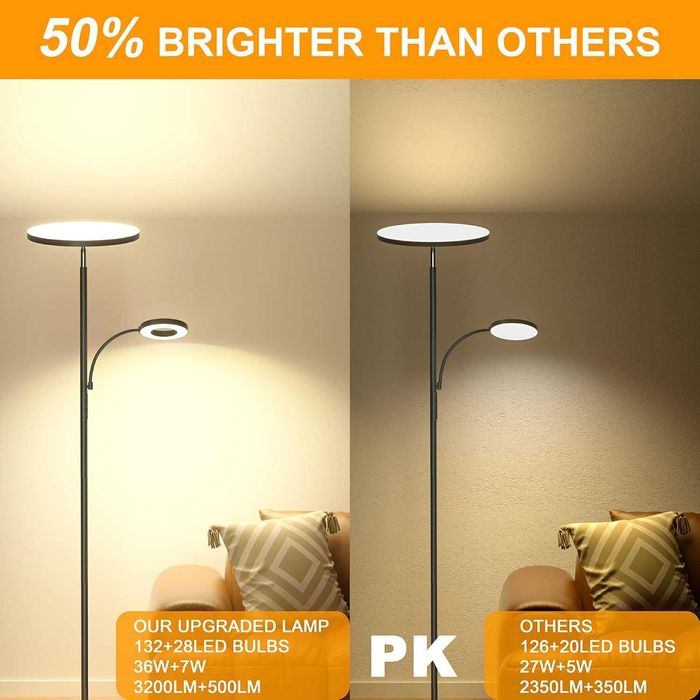 Подова лампа с дистанционно 42W