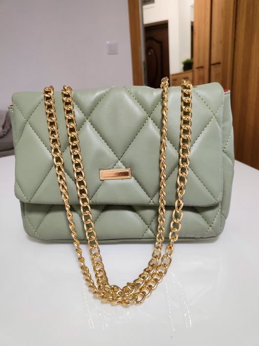 Чанта цвят мента