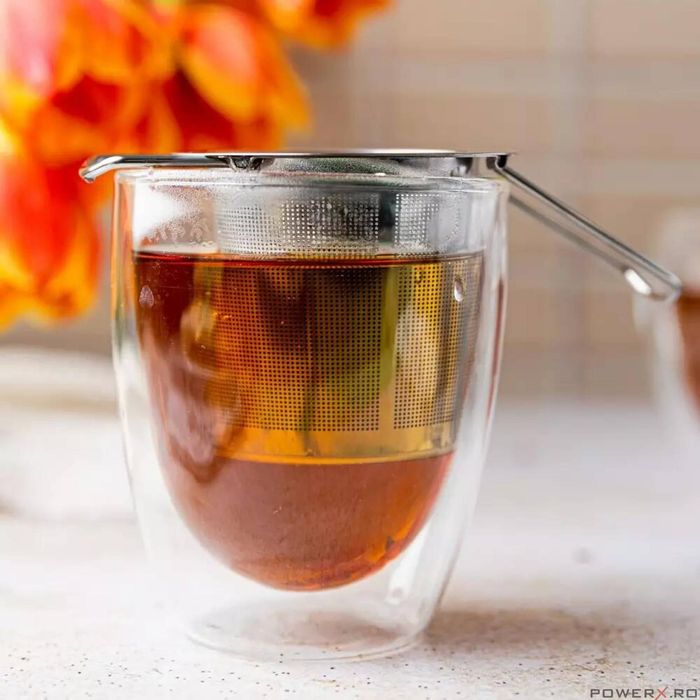 Infuzor ceai, filtru, din inox 7,4 cm, Kinghoff