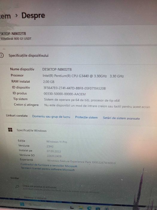 placa de baza unitate HP Elitedesk 800 G1 USDT - fara alimentator