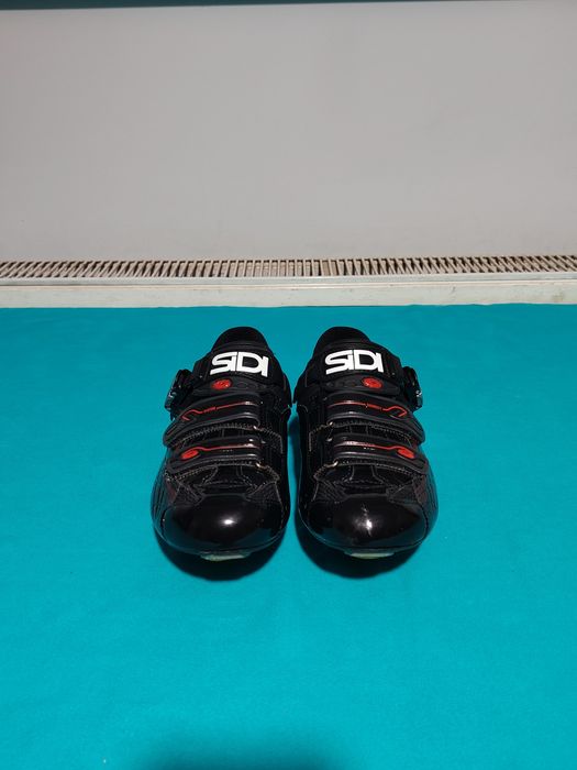 SIDI Spider SRS Carbon adidași ciclism, plăcuțe pentru șosea, mărimea 42, interior 26 cm.