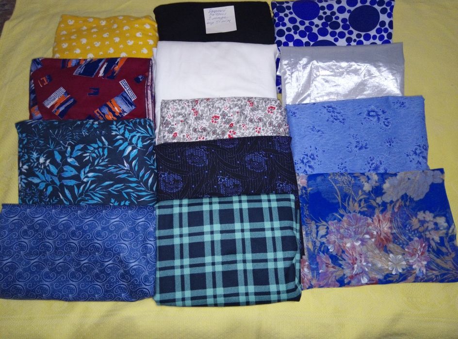 Продаю новые отрезы тканей.